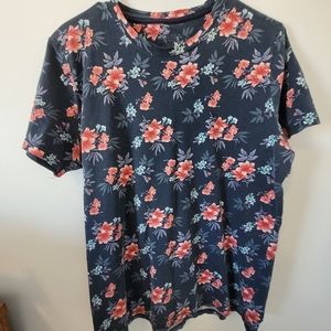 HOLLISTER Blue and red flower Shirt